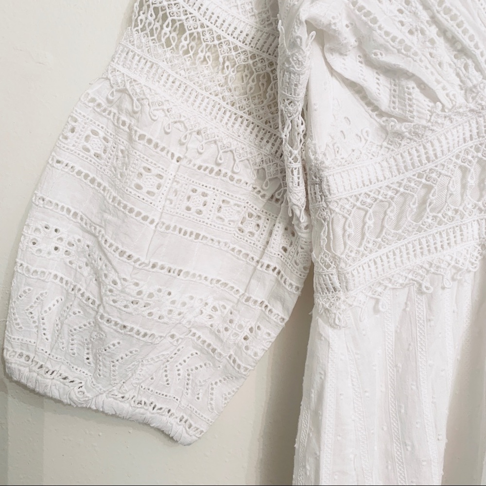 Anthropologie NWT Ebba Eyelet Midi Dress - Picture 7 of 8